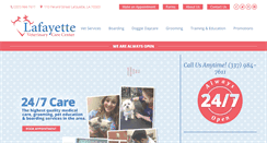 Desktop Screenshot of lafayettevets.com